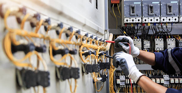 Professional Electrician technician working in Auburn, IN
